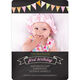First Birthday Banner Girl Invitations Image 5 of 5